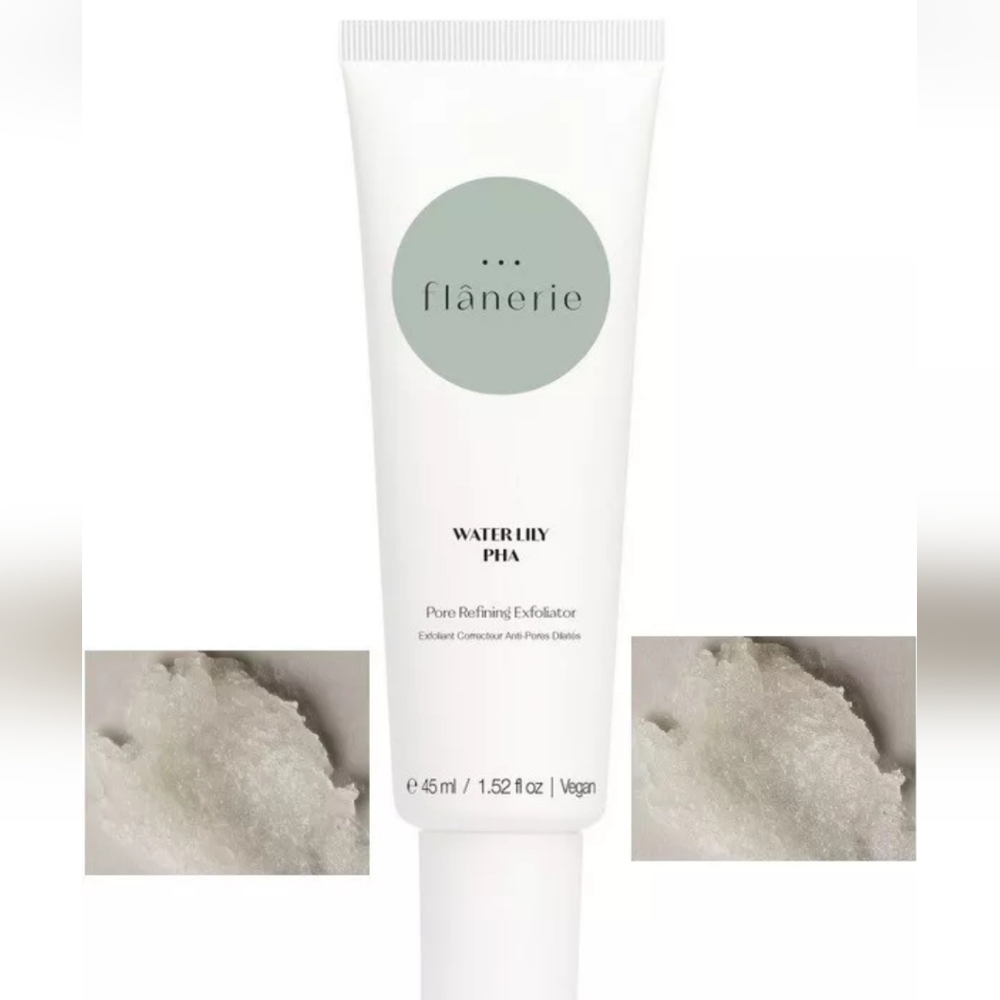 Flanerie Pore Refining Exfoliator WATER LILY PHA,45ML FULL SIZE NEW SEALED